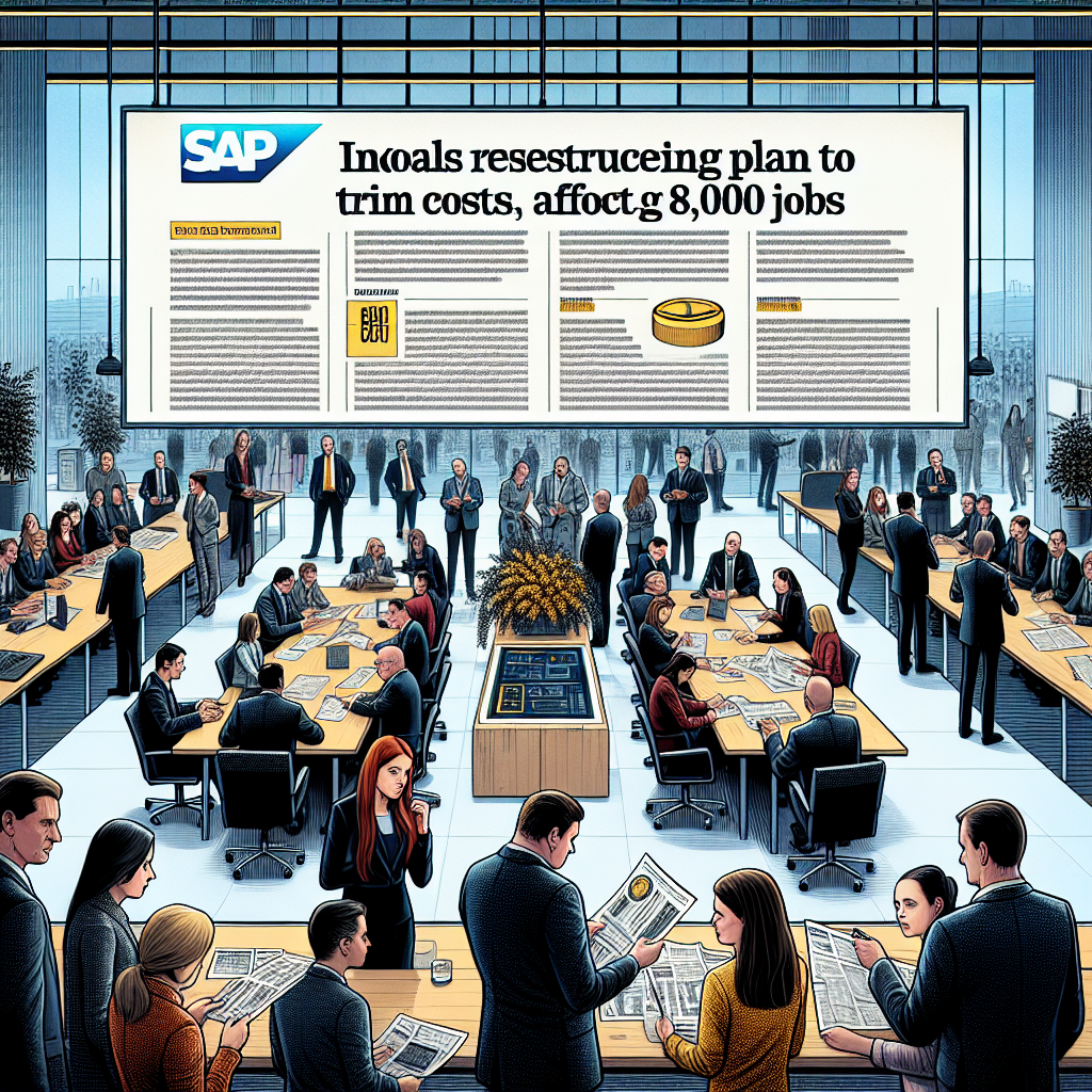 SAP Unveils Restructuring Plan to Trim Costs, Affecting 8,000 Jobs