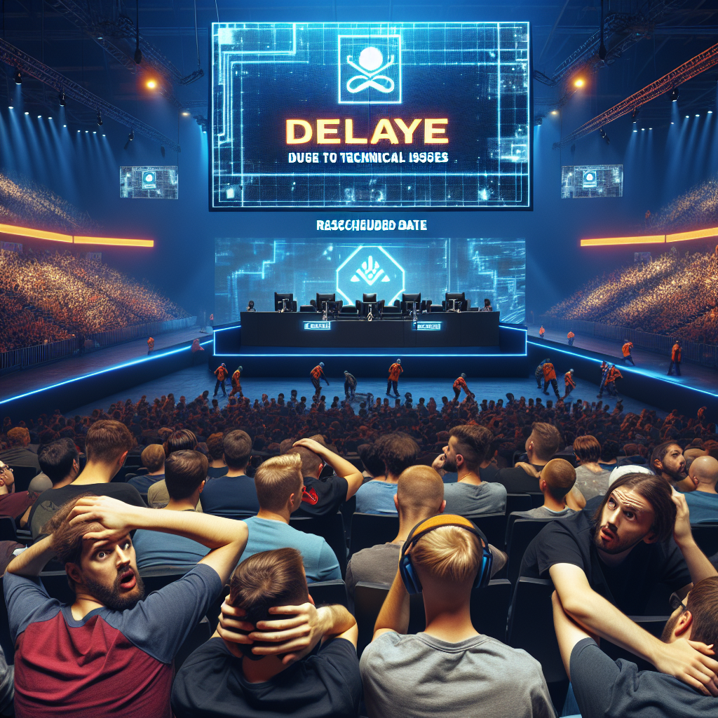 Major Esports Tournament Faces Delay Due to Technical Issues, Fans Await Rescheduled Dates